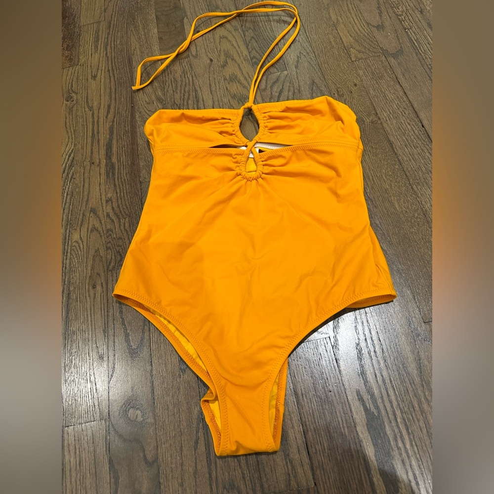 Vibrant Orange One-Piece Swimsuit